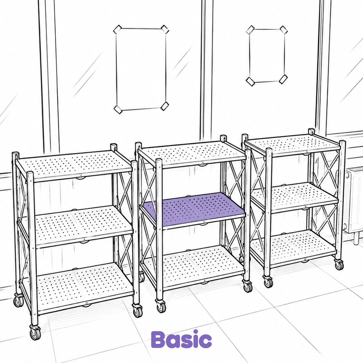 Klappregal Basic